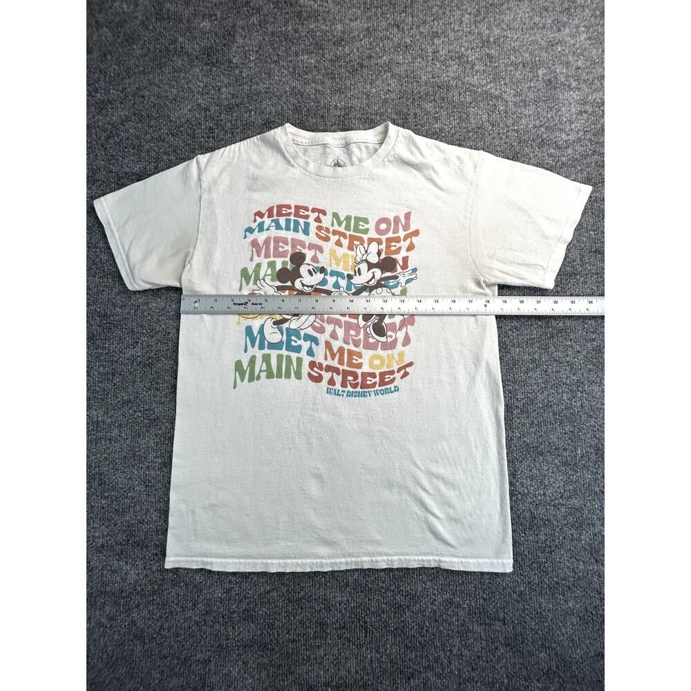 Disney Mickey & Minnie Meet Me On Main Street ShirtMedium Wht Walt Disney World - Picture 4 of 8